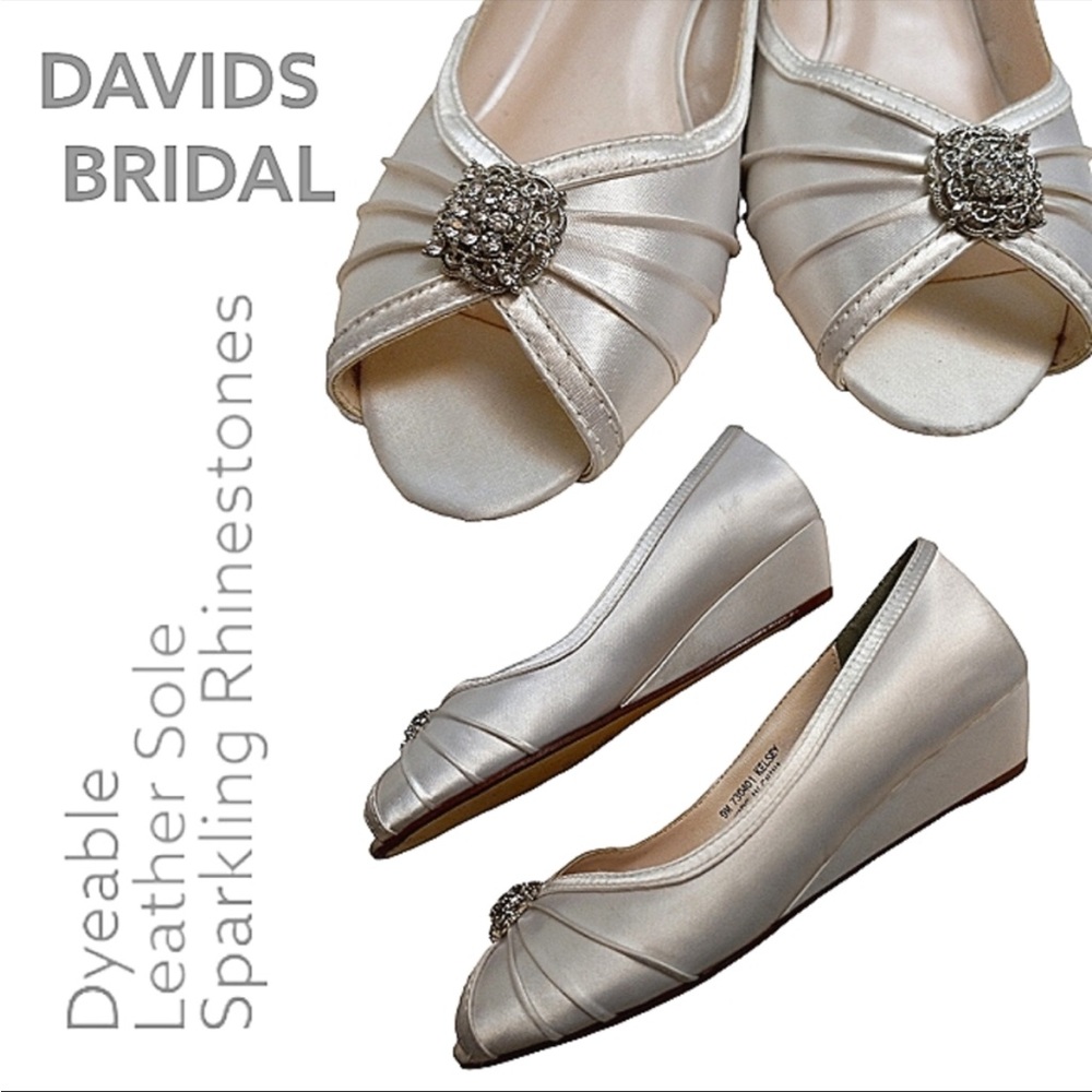 RHINESTONE DYABLE WEDDING BRIDAL SHOES